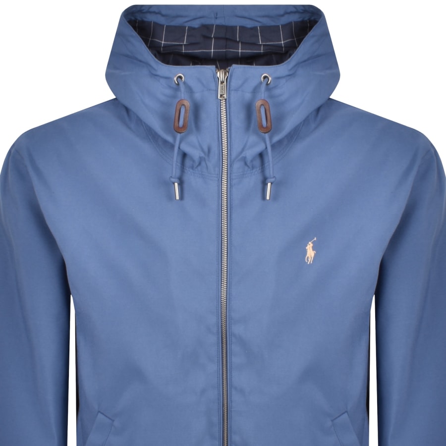 Image number 2 for Ralph Lauren Lined Windbeaker Jacket Blue