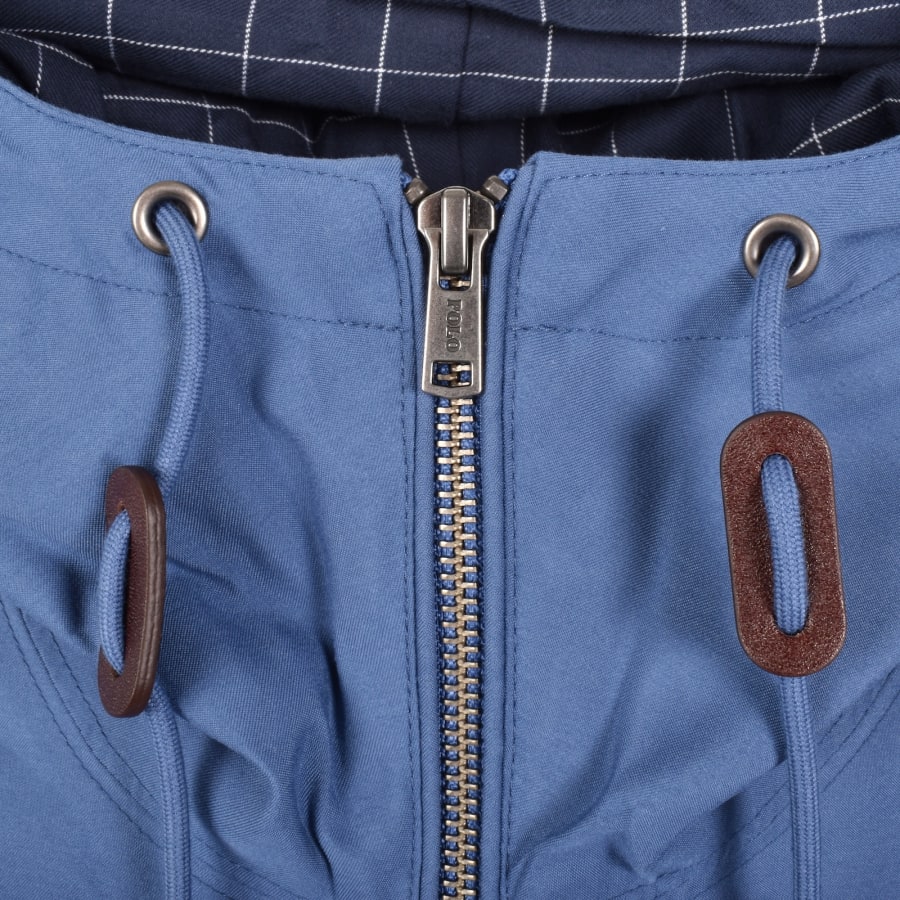Image number 4 for Ralph Lauren Lined Windbeaker Jacket Blue
