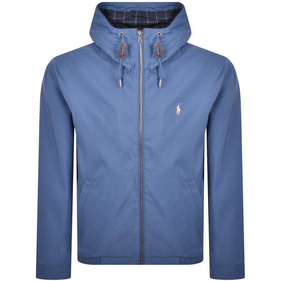 Image number 1 for Ralph Lauren Lined Windbeaker Jacket Blue