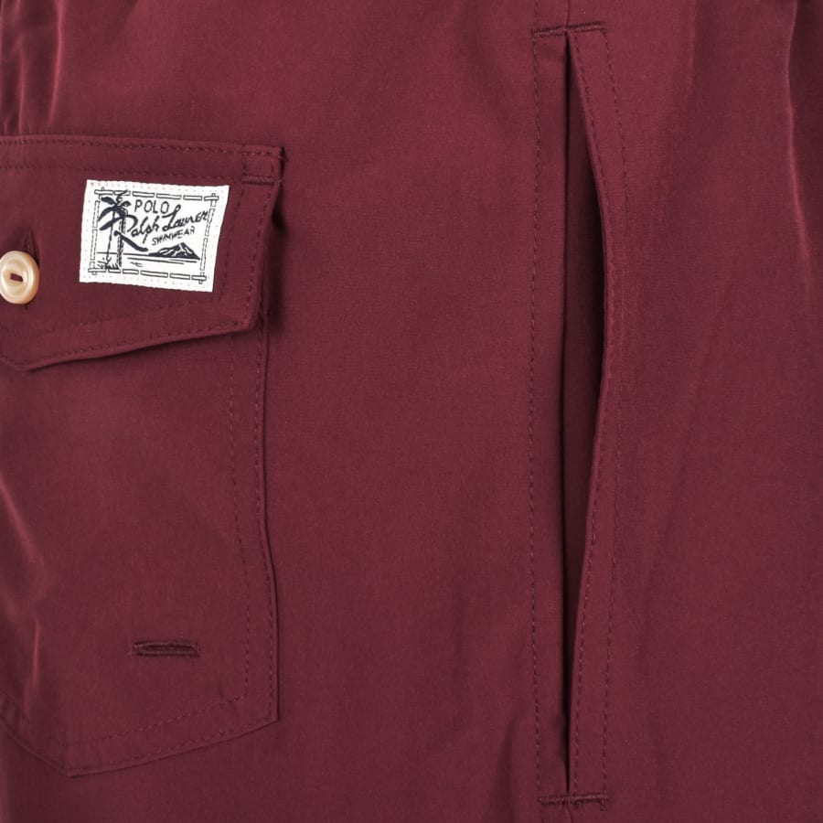 Image number 4 for Ralph Lauren Traveller Swim Shorts Red Wine