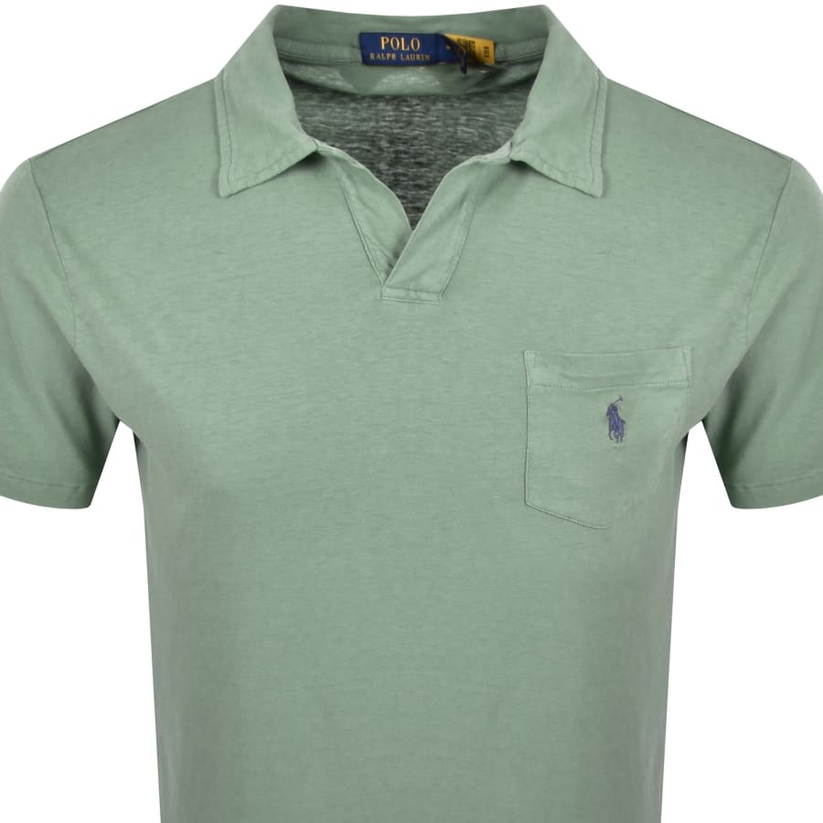 Image number 2 for Ralph Lauren Pocket Polo T Shirt Green