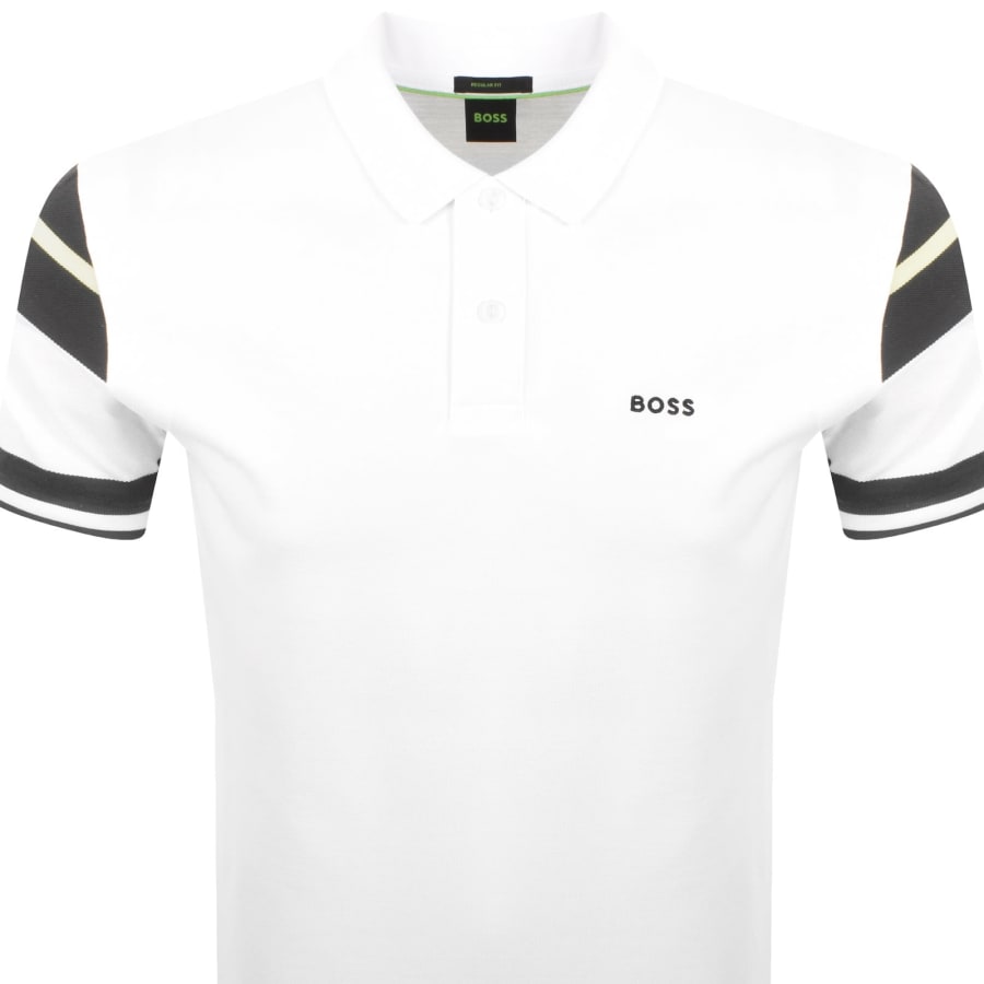 Image number 2 for BOSS Polo Sleeve Zone T Shirt White