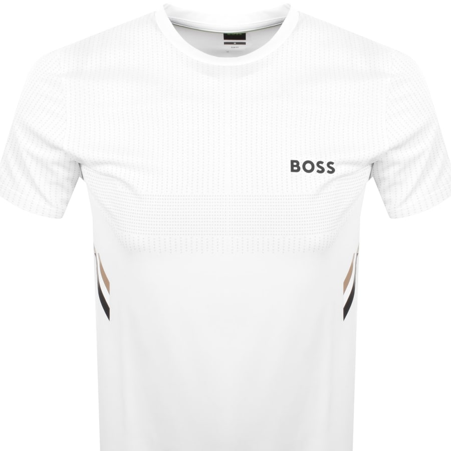 Image number 3 for BOSS Tee Tech T Shirt Off White