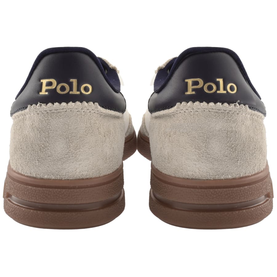 Image number 2 for Ralph Lauren Bedford Trainers Milkshake