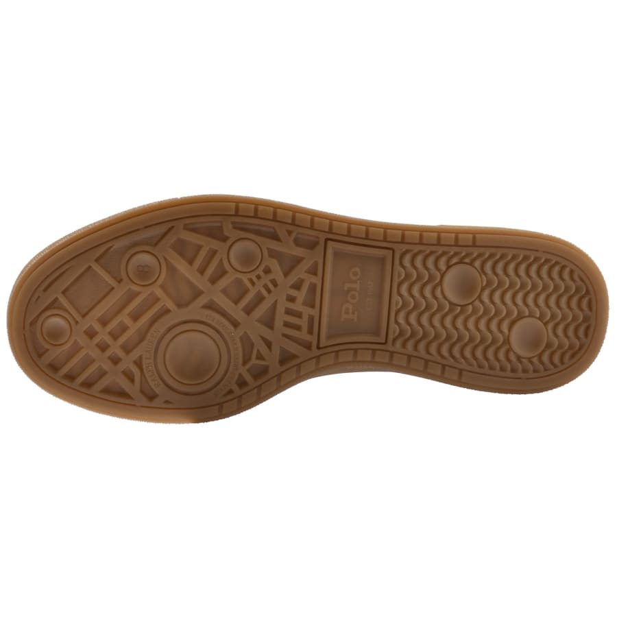 Image number 4 for Ralph Lauren Bedford Trainers Milkshake