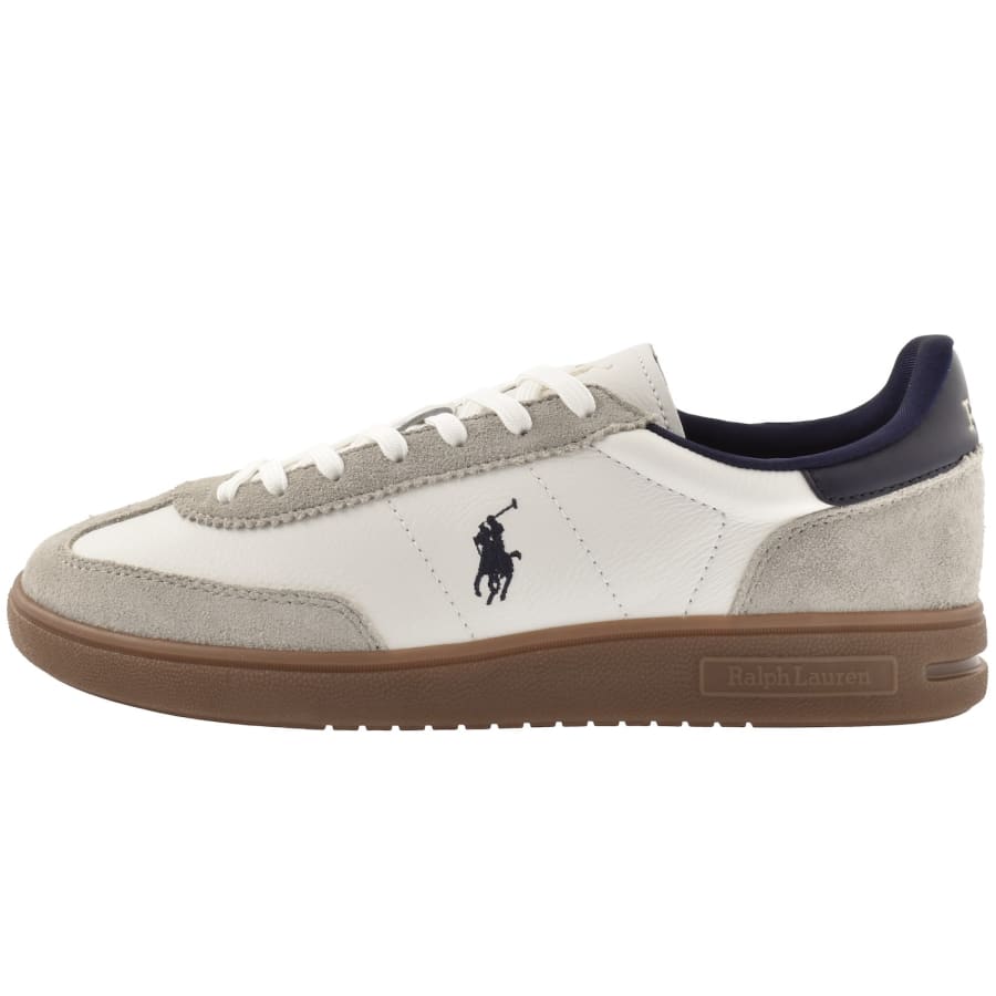 Image number 1 for Ralph Lauren Bedford Trainers Milkshake