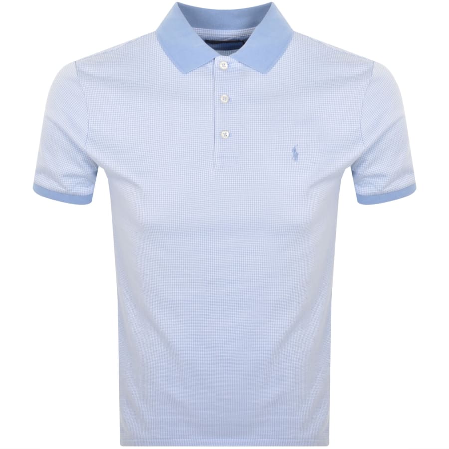Image number 1 for Ralph Lauren Logo Polo T Shirt Blue