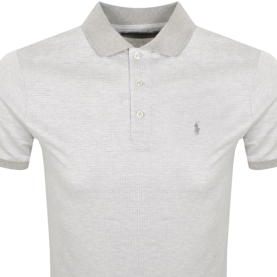 Image number 2 for Ralph Lauren Logo Polo T Shirt Grey