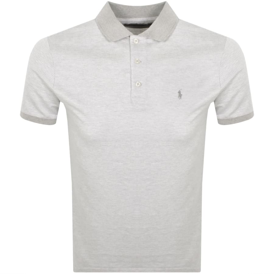 Image number 1 for Ralph Lauren Logo Polo T Shirt Grey