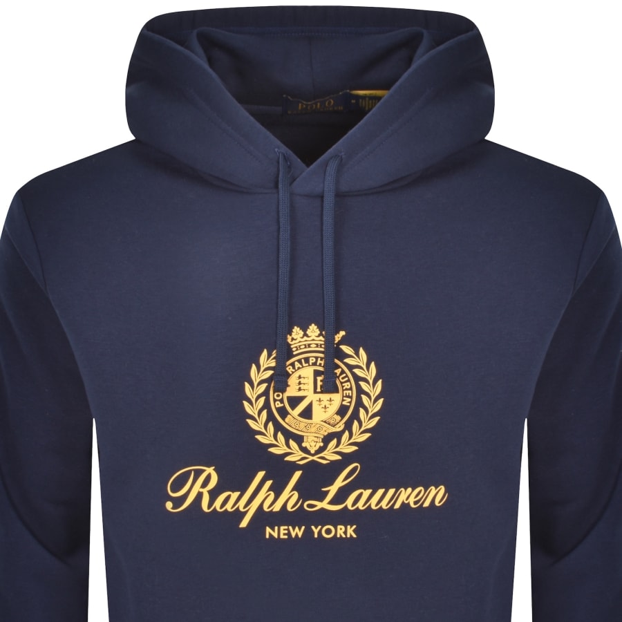 Image number 2 for Ralph Lauren Logo Hoodie Navy