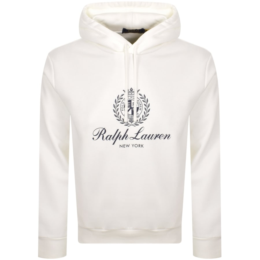 Image number 1 for Ralph Lauren Logo Hoodie Off White