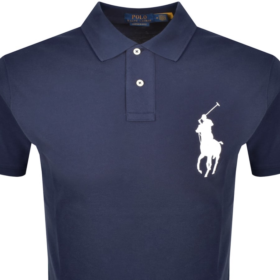 Image number 2 for Ralph Lauren Logo Polo T Shirt Navy