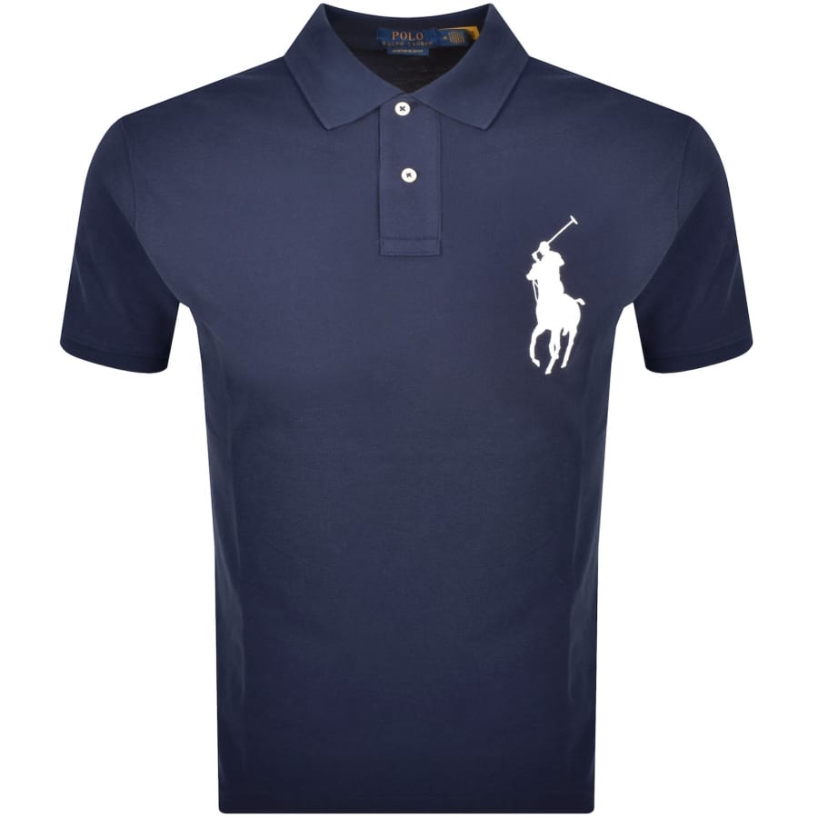 Image number 1 for Ralph Lauren Logo Polo T Shirt Navy