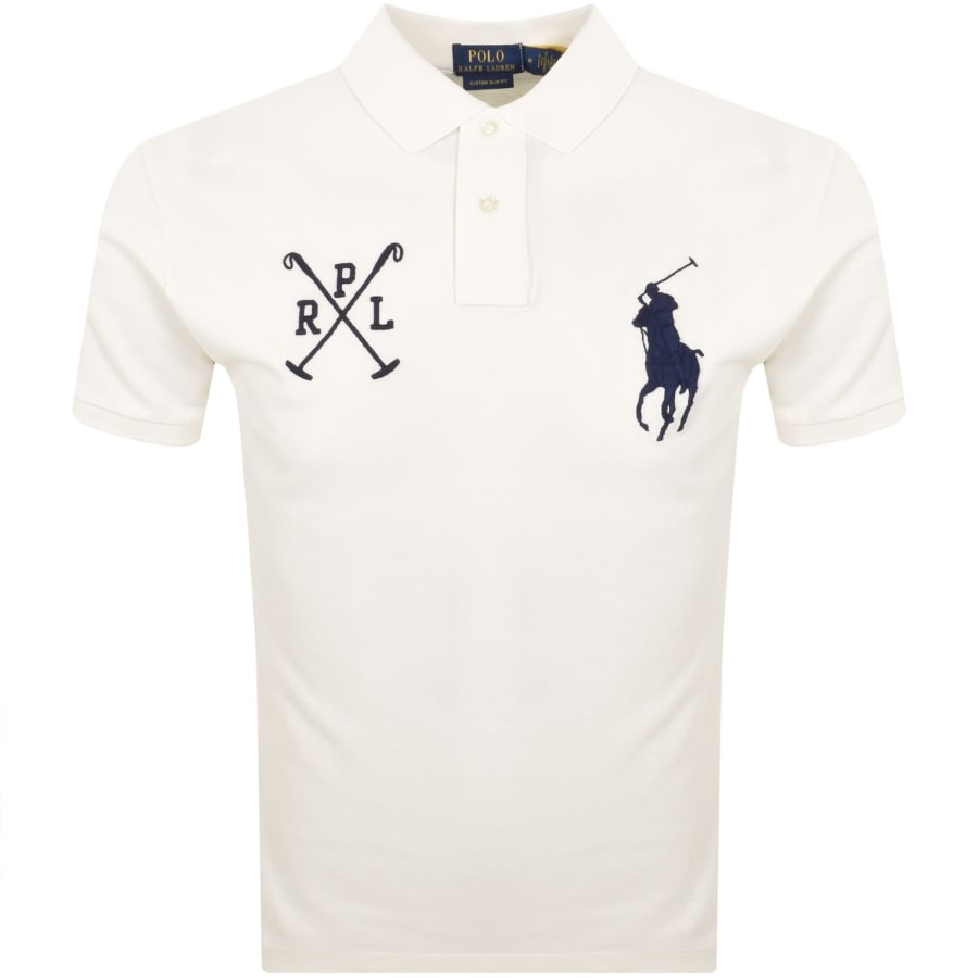 Image number 1 for Ralph Lauren Short Sleeve Polo T Shirt Off White