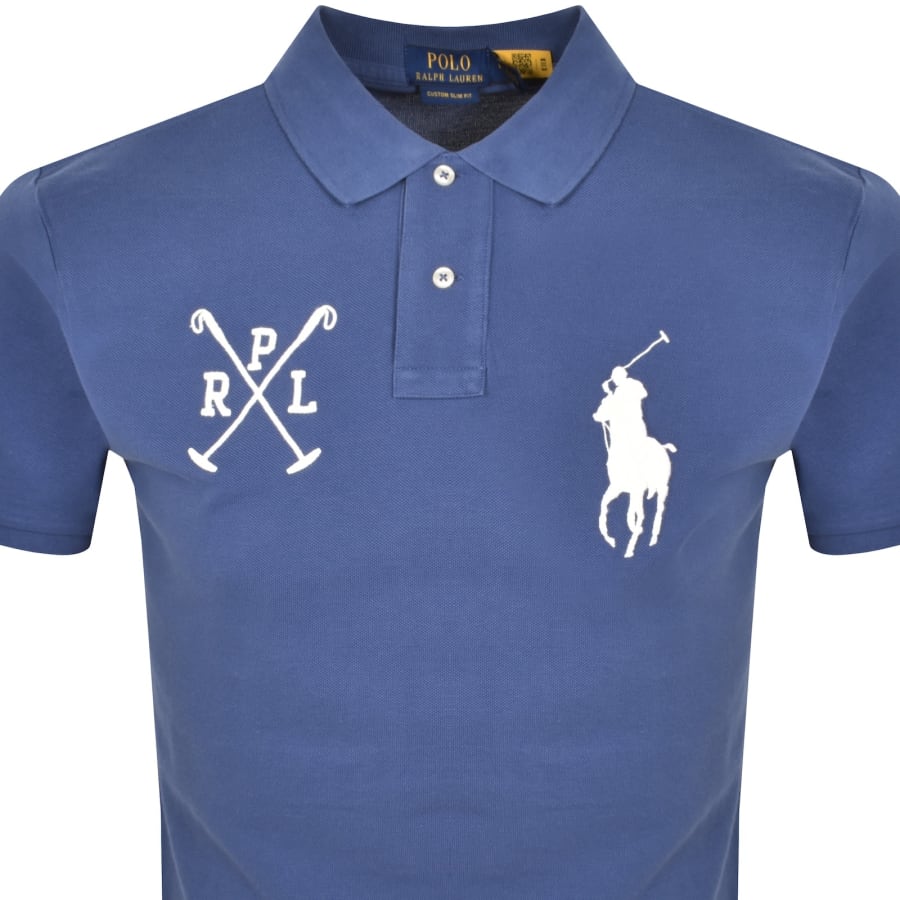 Image number 2 for Ralph Lauren Short Sleeve Polo T Shirt Blue