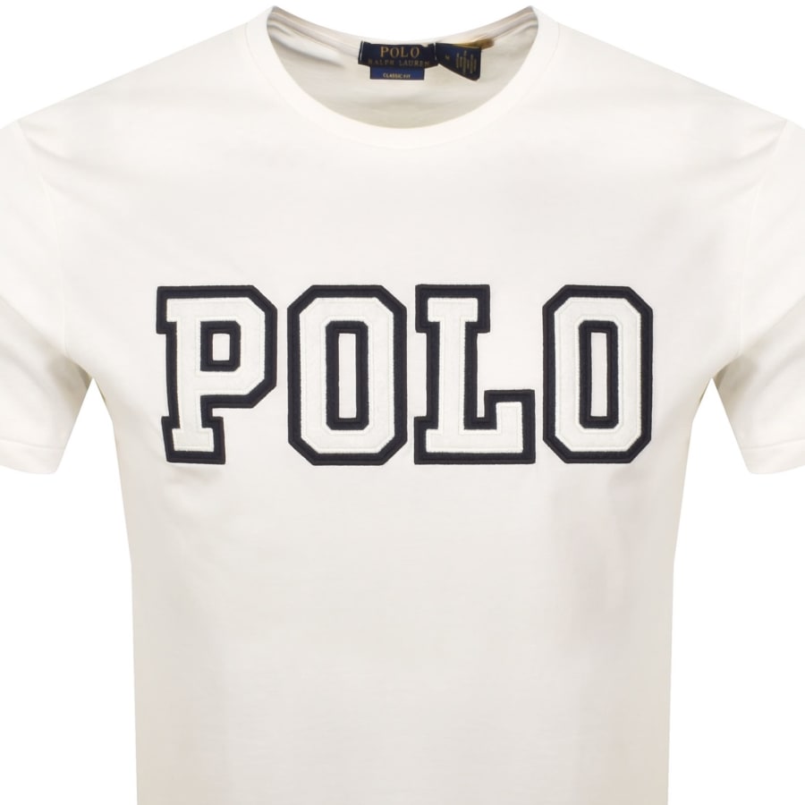 Image number 2 for Ralph Lauren Polo Logo T Shirt Off White
