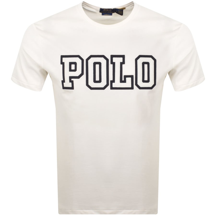 Image number 1 for Ralph Lauren Polo Logo T Shirt Off White
