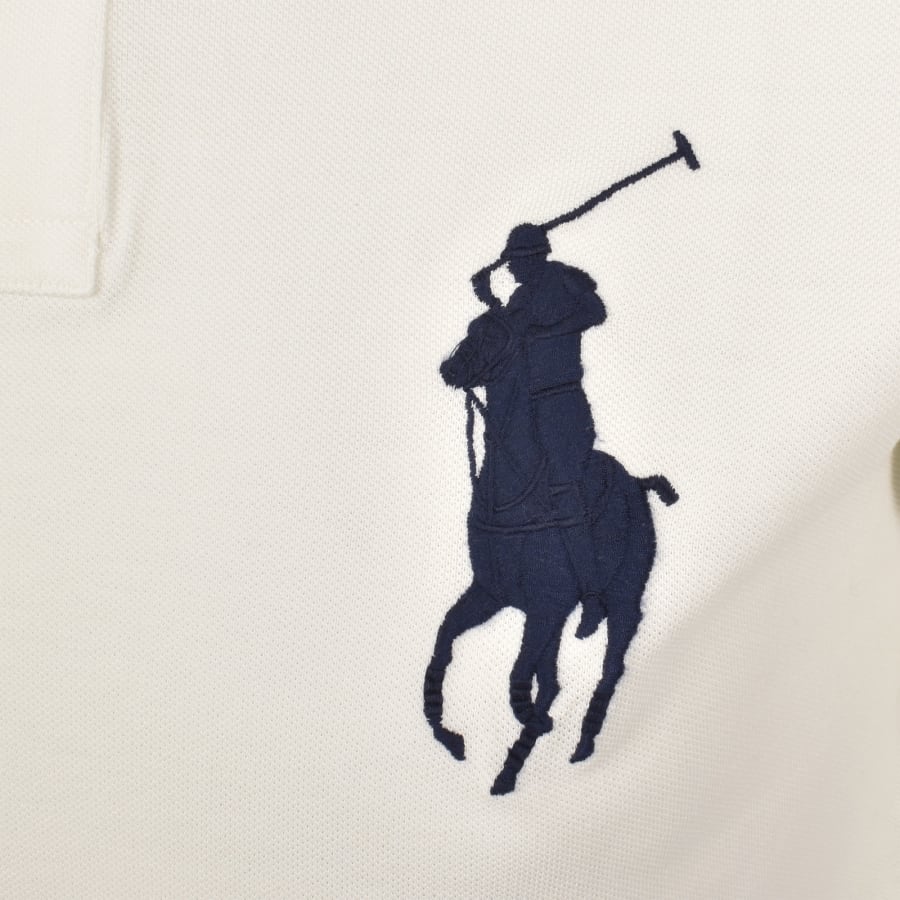Image number 3 for Ralph Lauren Short Sleeve Polo T Shirt Off White