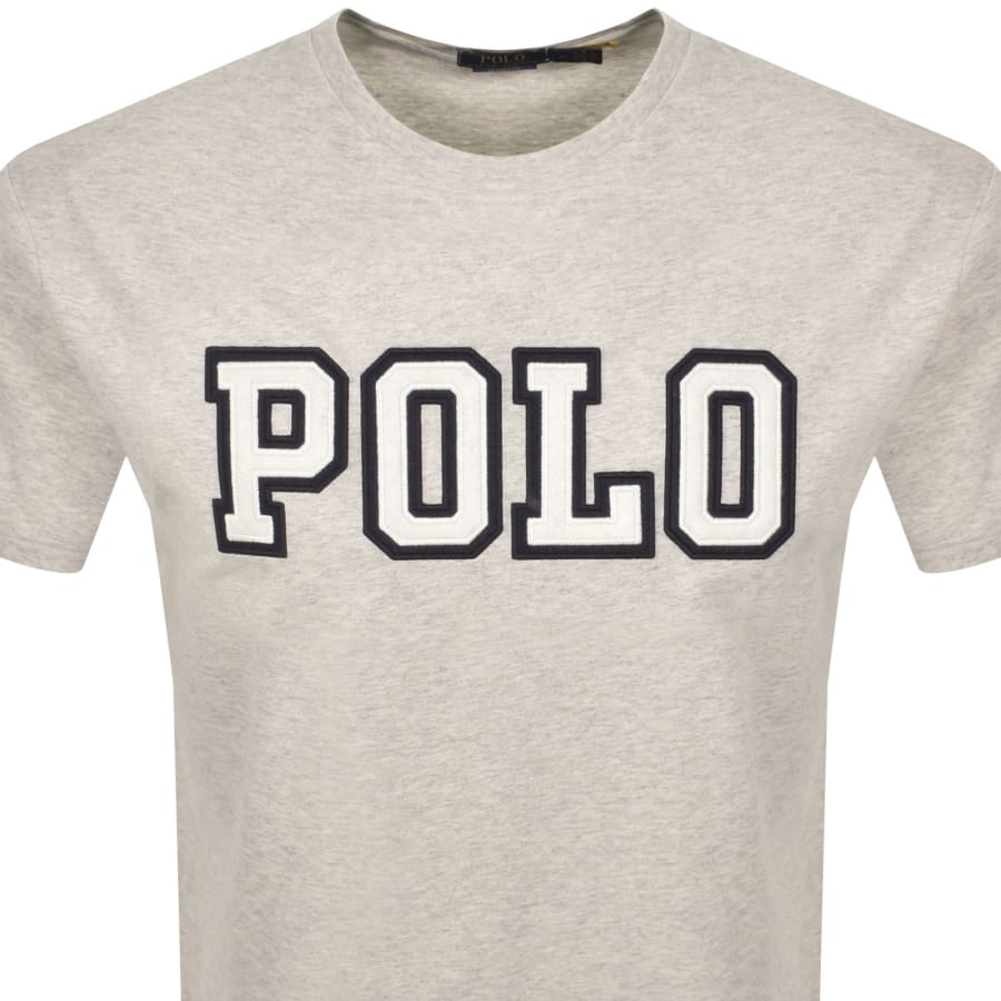 Image number 2 for Ralph Lauren Polo Logo T Shirt Light Grey Heather