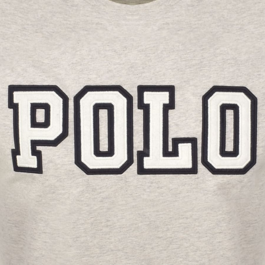 Image number 3 for Ralph Lauren Polo Logo T Shirt Light Grey Heather