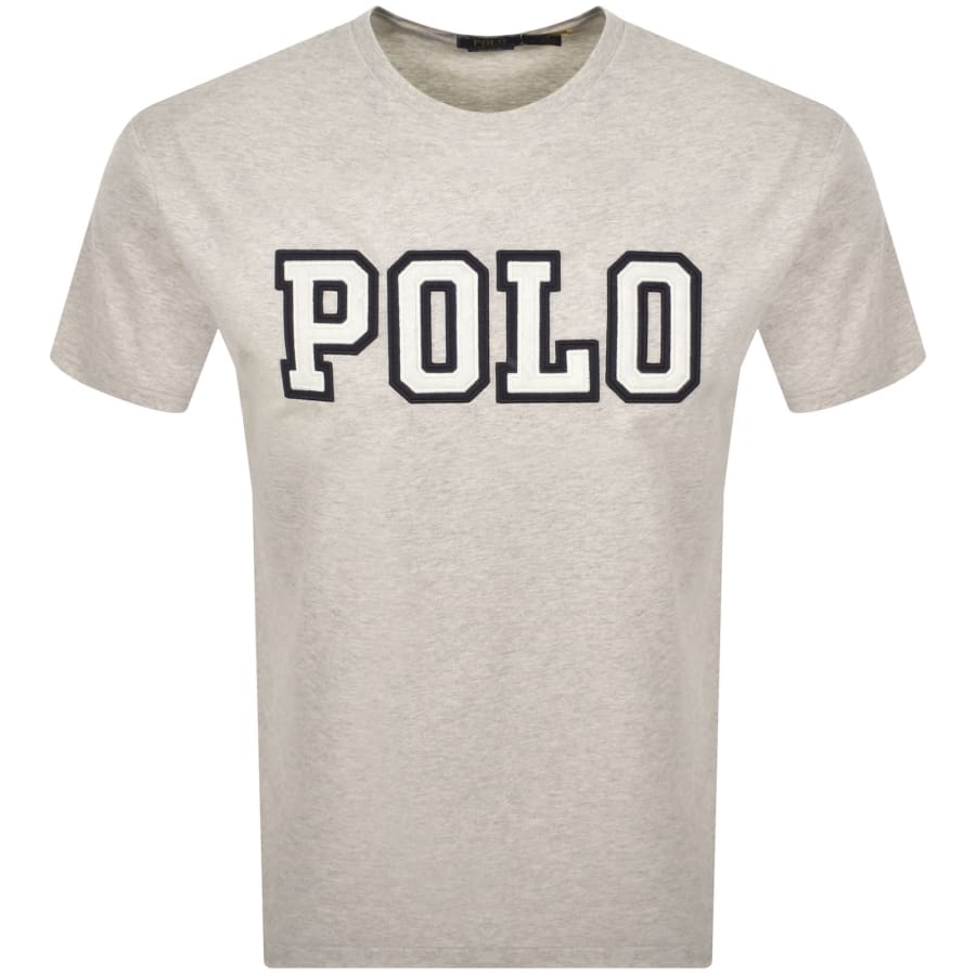 Image number 1 for Ralph Lauren Polo Logo T Shirt Light Grey Heather