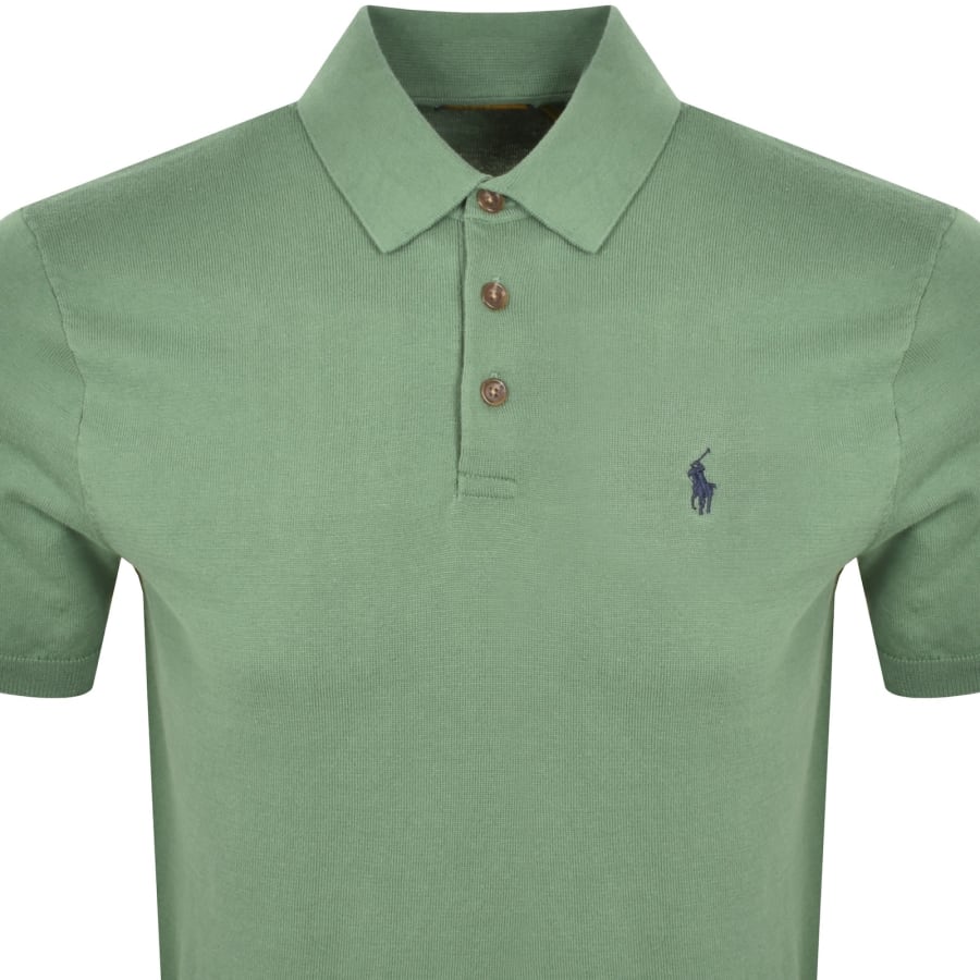Image number 2 for Ralph Lauren Knit Polo T Shirt Green