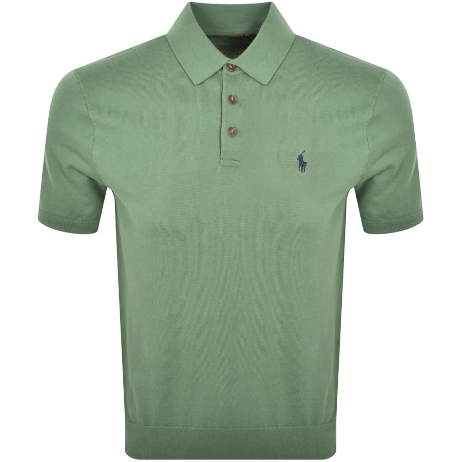 Image number 1 for Ralph Lauren Knit Polo T Shirt Green