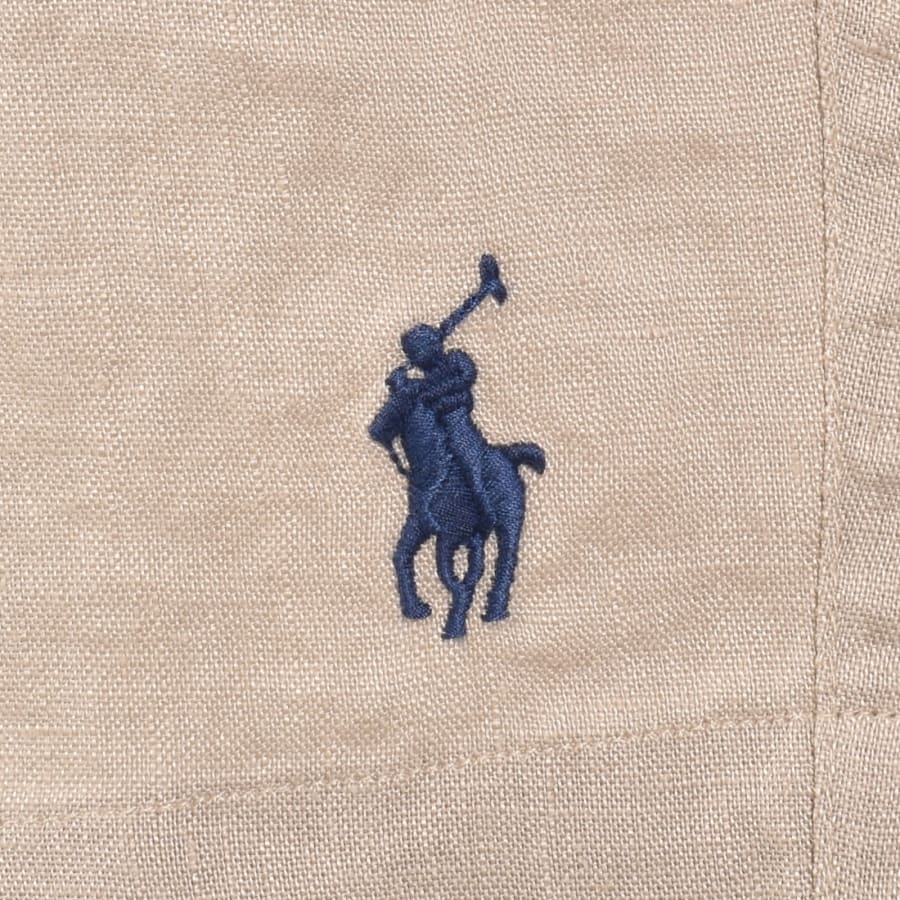 Image number 3 for Ralph Lauren Linen Prepster Shorts Beige