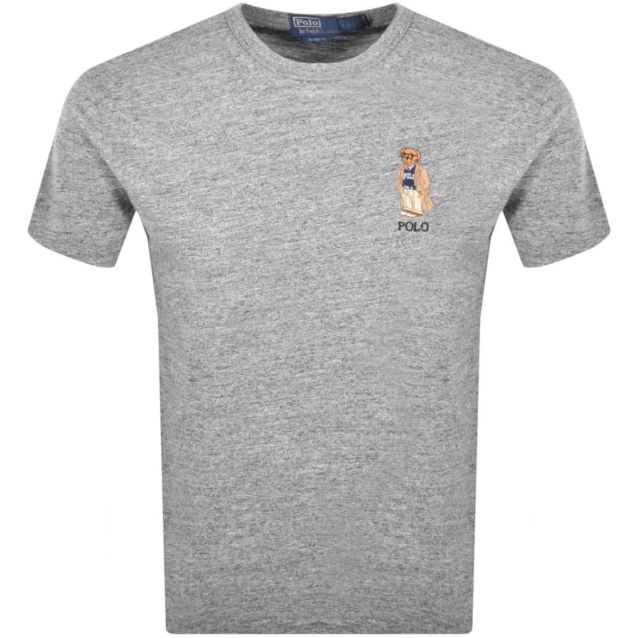 Image number 1 for Ralph Lauren Bear T Shirt Grey