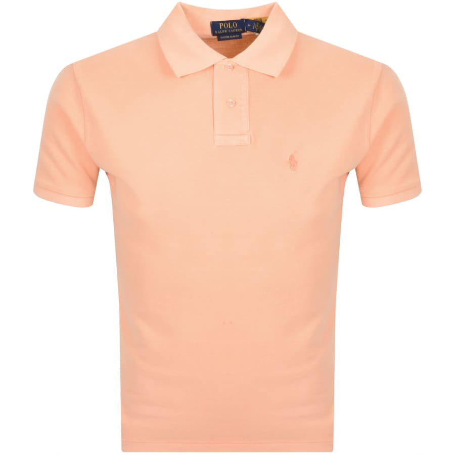 Image number 1 for Ralph Lauren Short Sleeve Polo T Shirt Orange