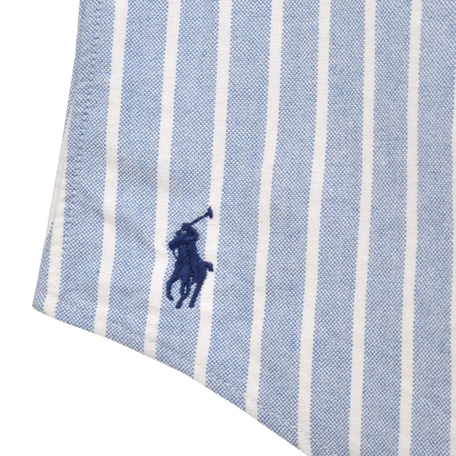 Image number 3 for Ralph Lauren Stripe Shirt Blue And White