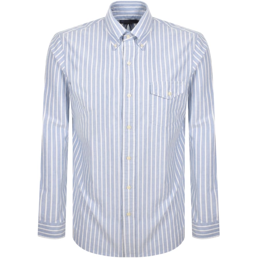 Image number 1 for Ralph Lauren Stripe Shirt Blue And White