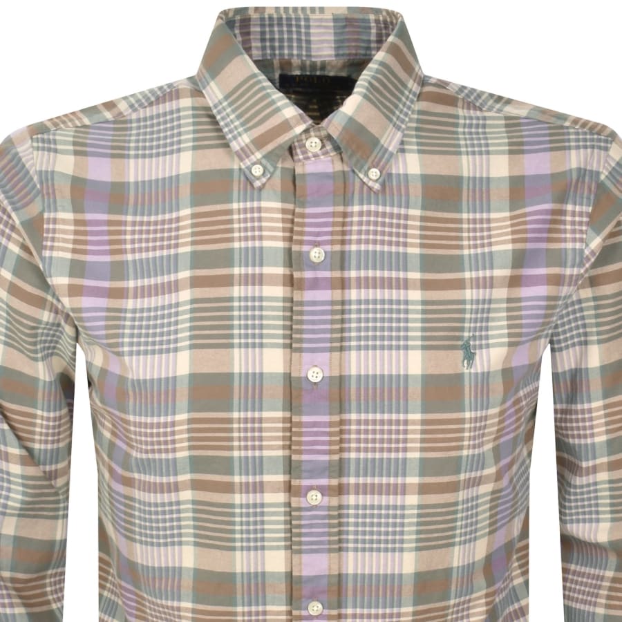 Image number 2 for Ralph Lauren Check Long Sleeved Shirt Multi