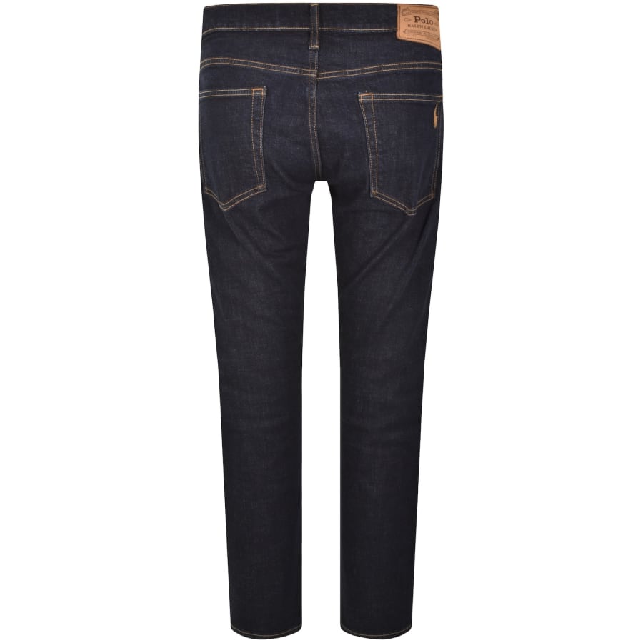 Image number 3 for Ralph Lauren Parkside Tapered Fit Dark Wash Jeans