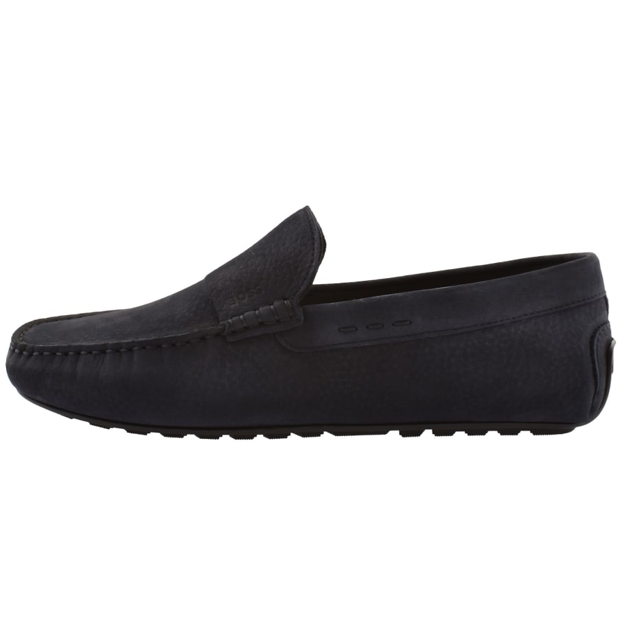 Image number 1 for BOSS Noel Moccasin Shoes Dark Blue