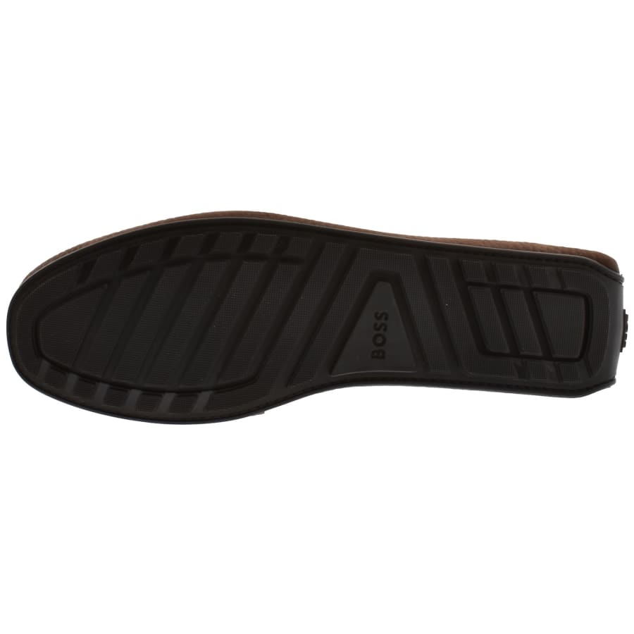 Image number 5 for BOSS Noel Moccasin Shoes Dark Brown