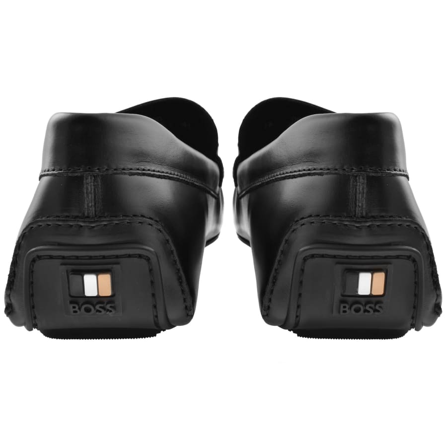 Image number 2 for BOSS Noel Leather Loafers Black