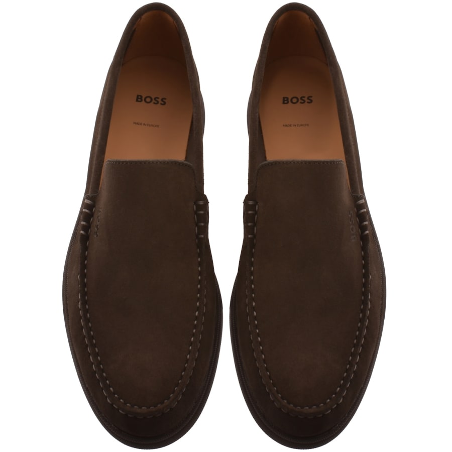 Image number 3 for BOSS Sienne Loafers Dark Brown