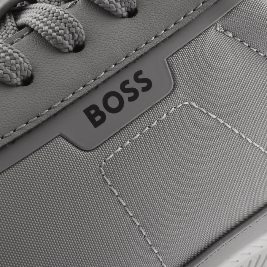 Image number 4 for BOSS Nitan Trainers Medium Grey