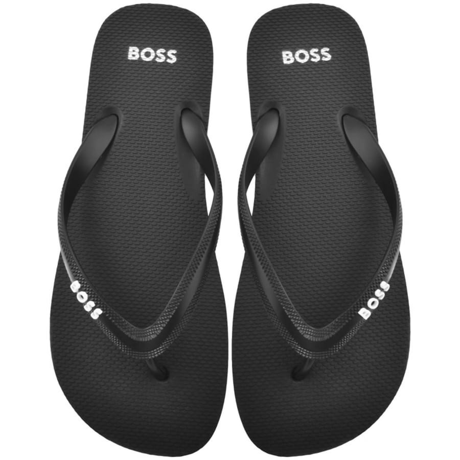 Image number 1 for BOSS Tracy Flip Flops Black