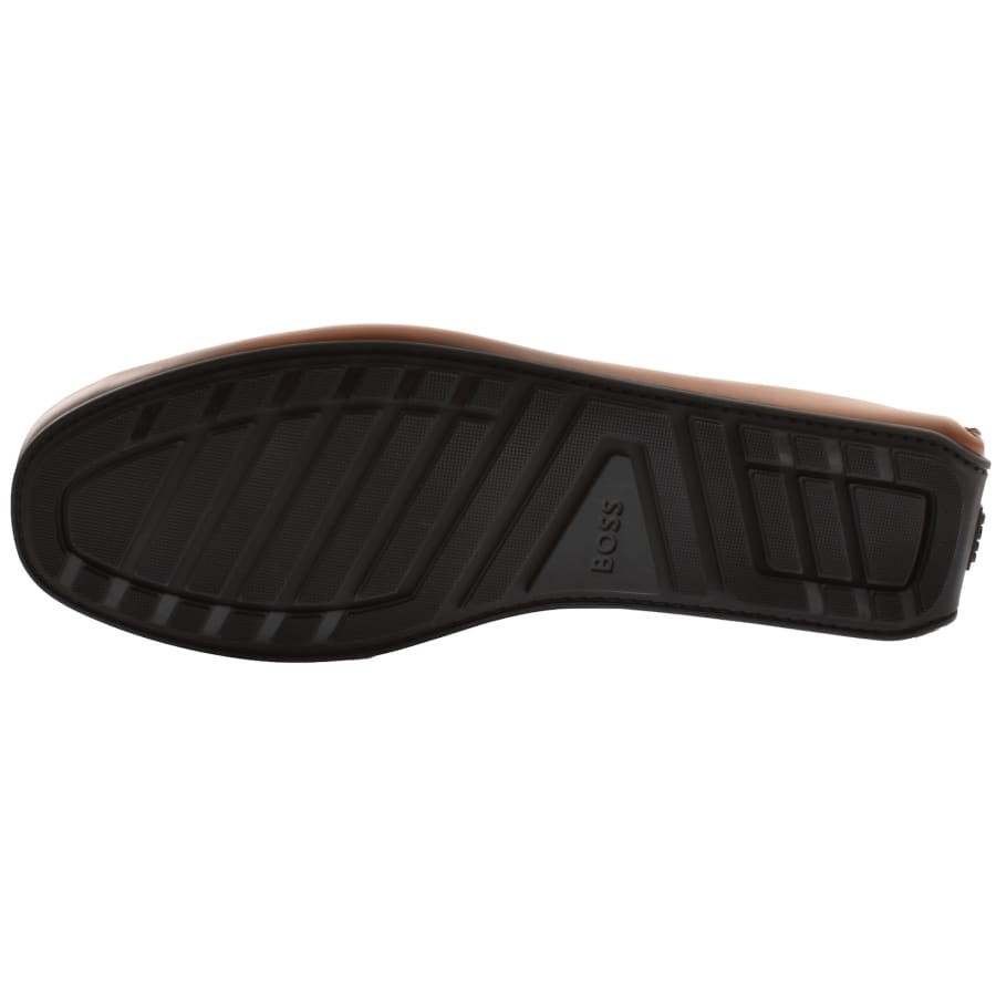 Image number 5 for BOSS Noel Leather Loafers Brown