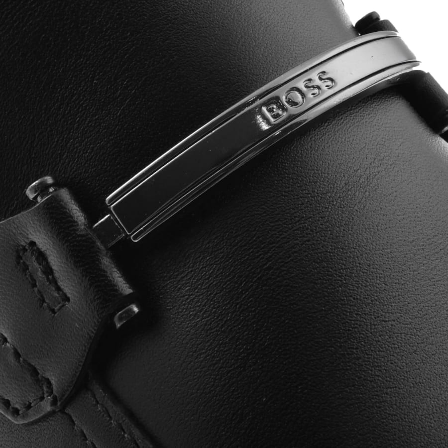 Image number 4 for BOSS Tayil Leather Loafers Black
