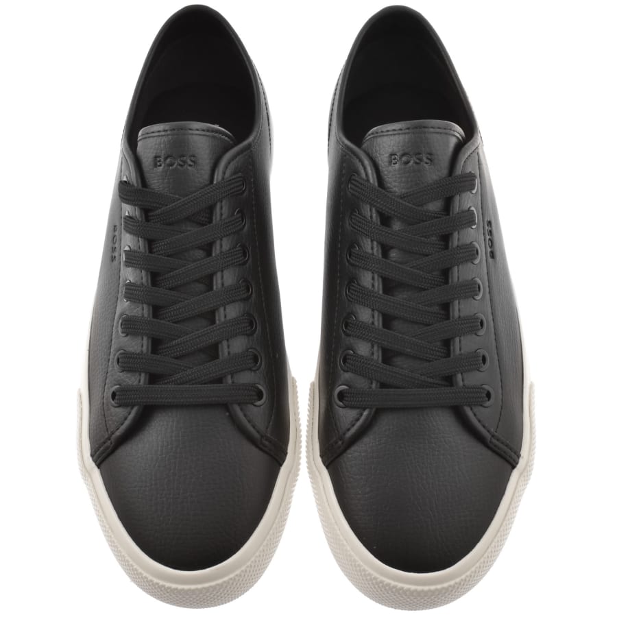 Image number 3 for BOSS Aiden Tennis Trainers Black