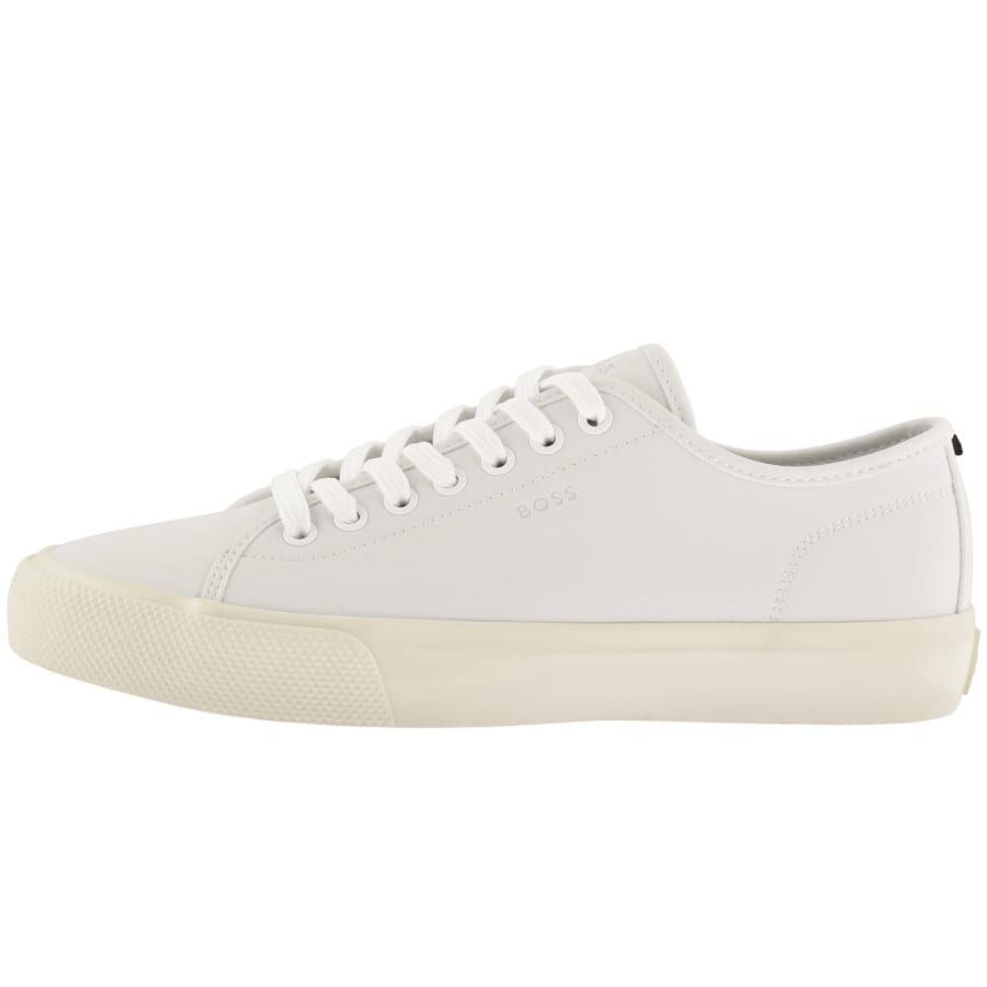 Image number 1 for BOSS Aiden Tennis Trainers Natural