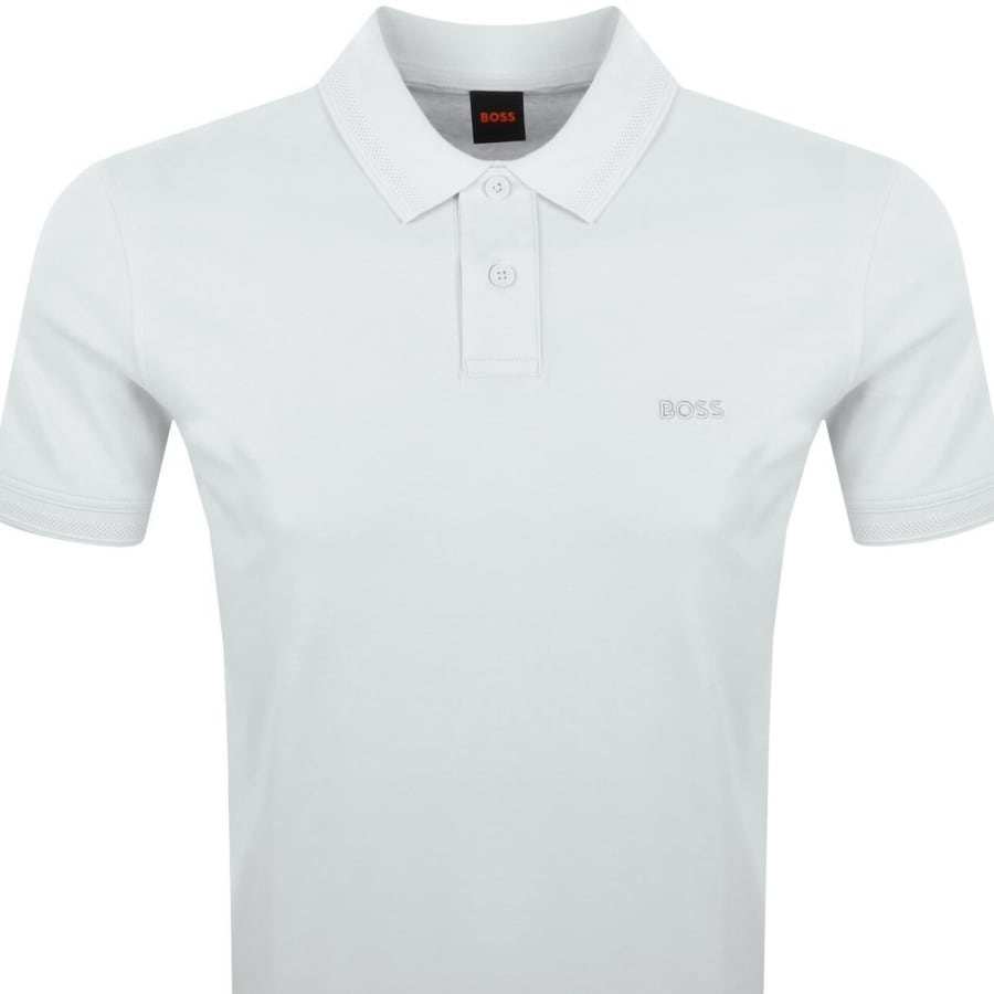 Image number 2 for BOSS Pe Interlock Polo T Shirt Grey