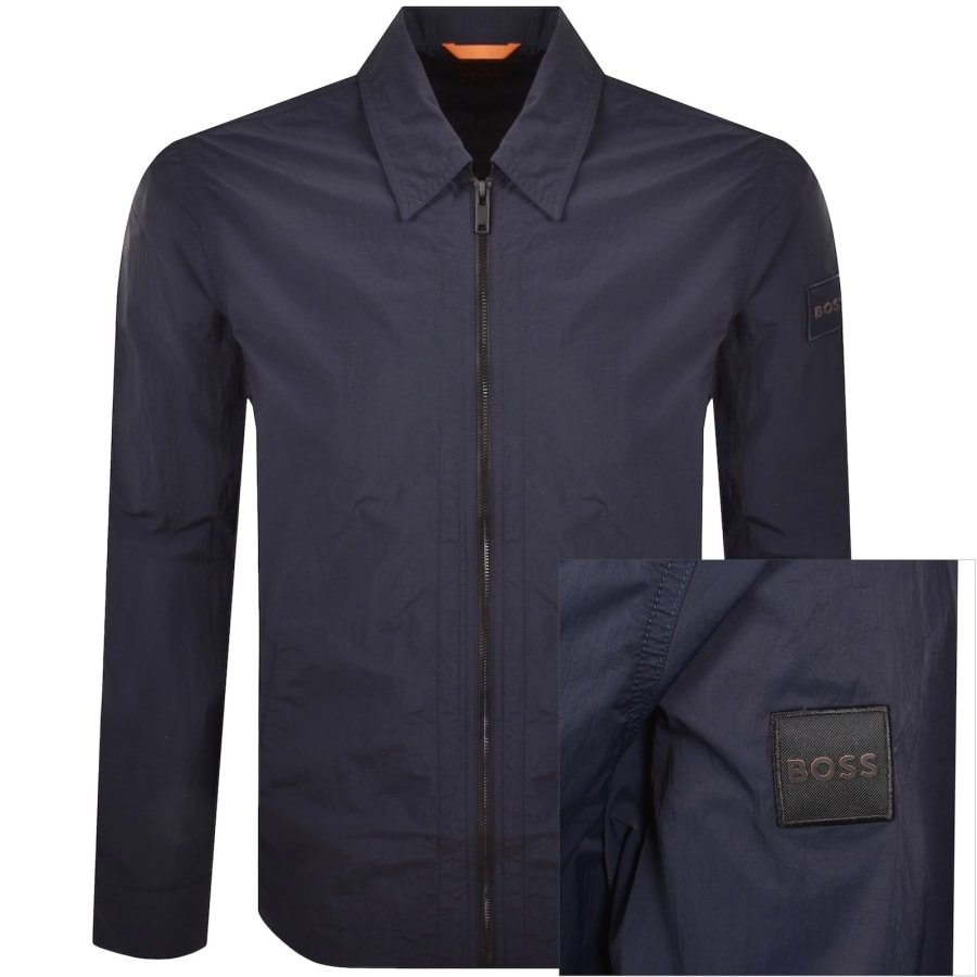 Image number 1 for BOSS Leejay 1 Overshirt Navy