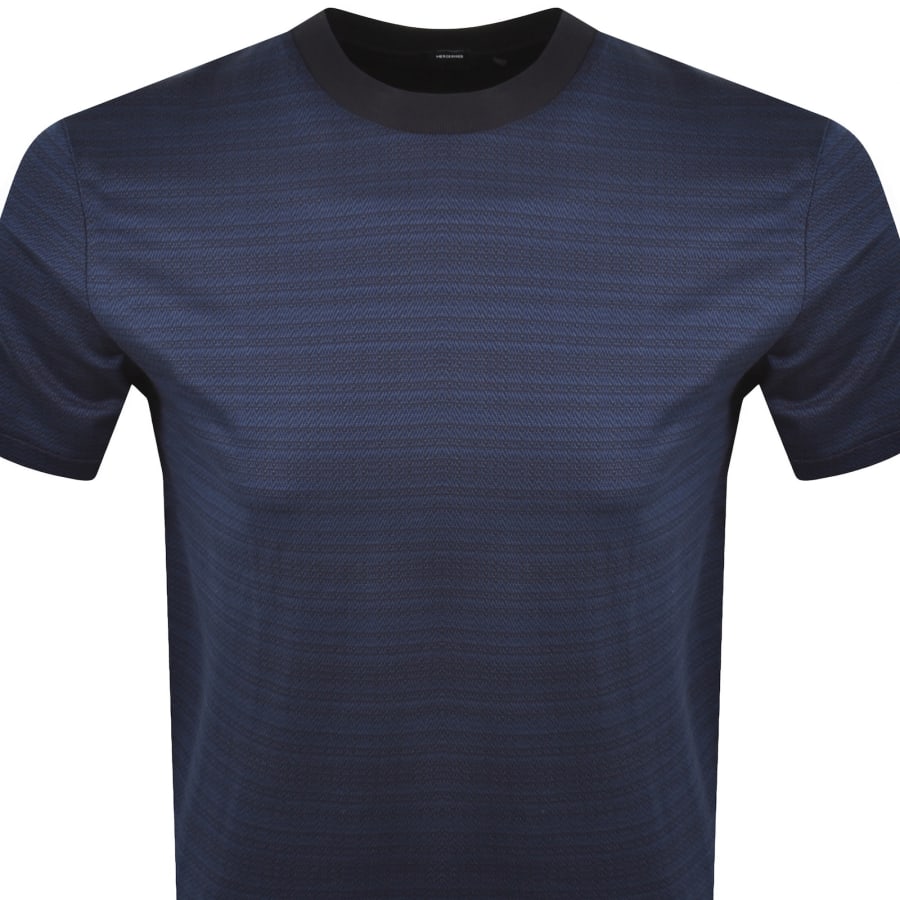 Image number 2 for BOSS H- Taut 102 T Shirt Dark Blue