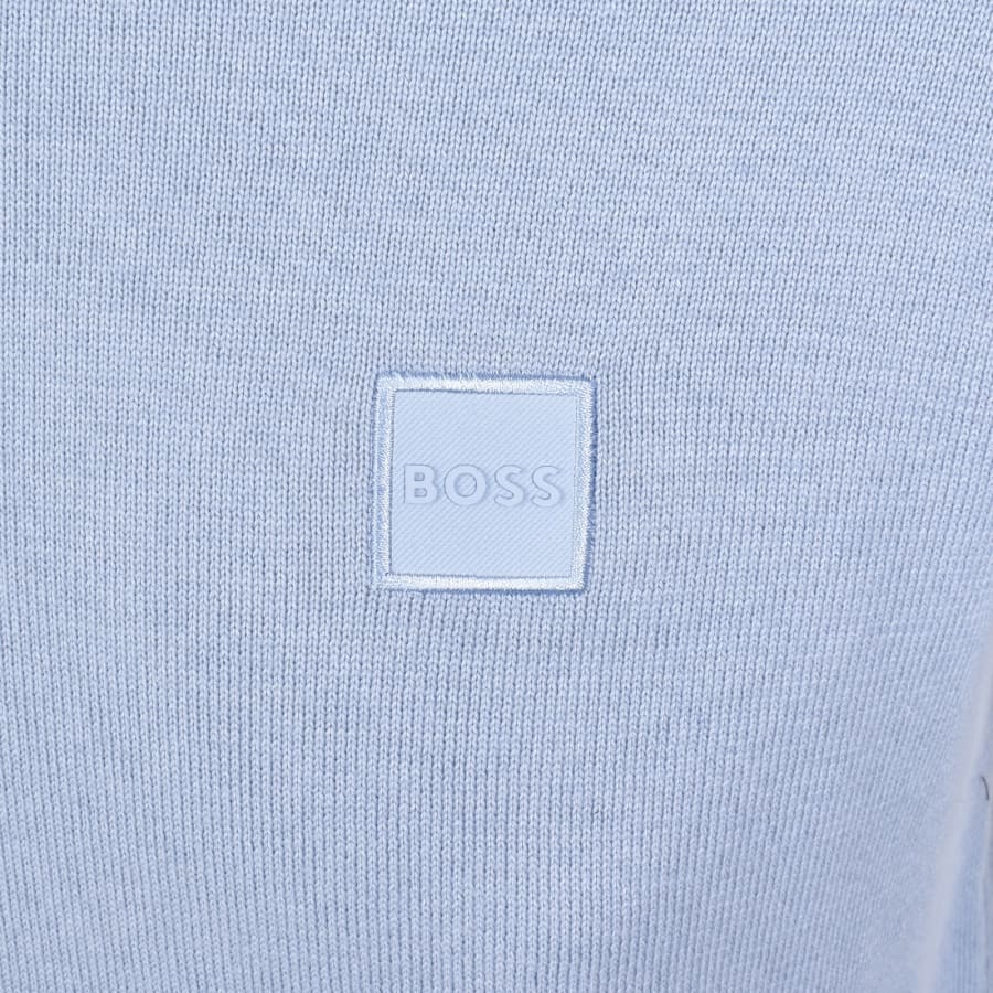 Image number 3 for BOSS Kanovano Knit Jumper Blue