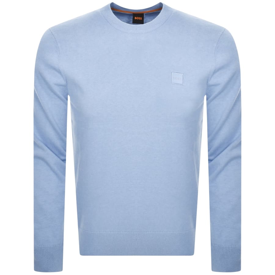 Image number 1 for BOSS Kanovano Knit Jumper Blue