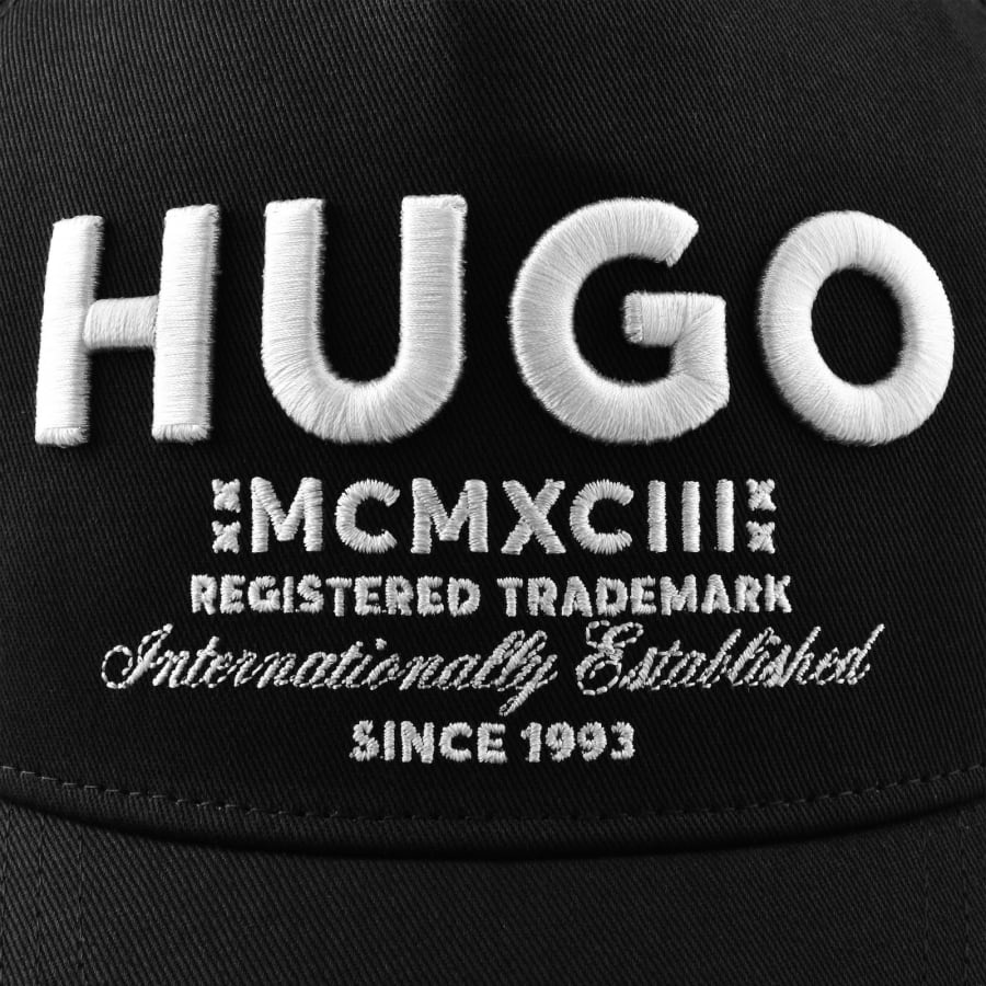 Image number 4 for HUGO Blue Merk Baseball Cap Black